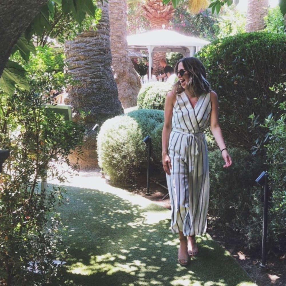 Sienna Sky Black and White Jumpsuit